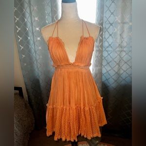 Summertime, beach, cover-up, backless, mini dress size extra, small, free people